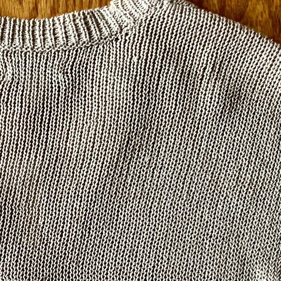 Sweater, shrug style, tan, NWT, size M - Picture 11 of 12